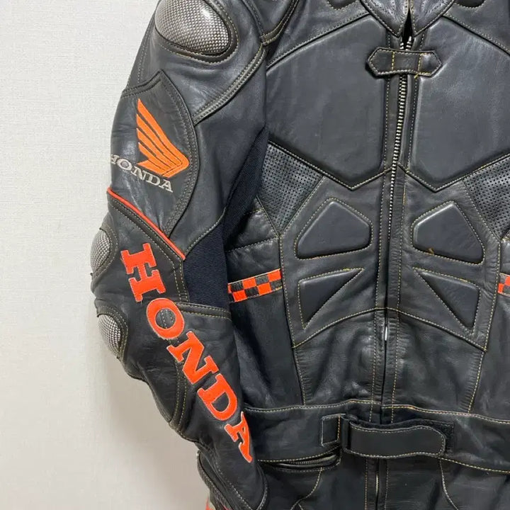 [BUNJANG] Honda Leather Riding Suit / 혼다 가죽 라이딩 슈트 블