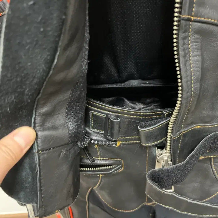 [BUNJANG] Honda Leather Riding Suit / 혼다 가죽 라이딩 슈트 블