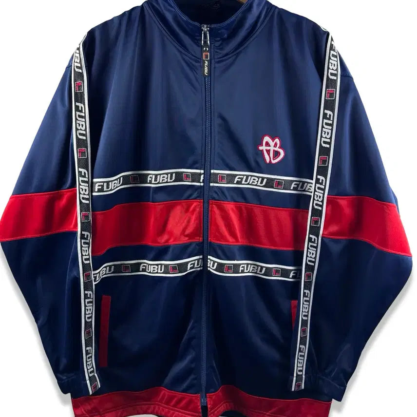 [BUNJANG] Fubu 90s Old School Navy Red Jersey / 90S 후부 올드스쿨 네이비레드 빅사이즈 져지2219