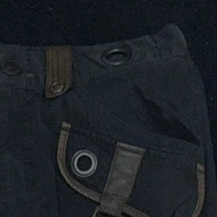 [BUNJANG] DOHC Deadstock Black Cargo Pants L / DOHC 데드스탁 아일렛 블랙 카고팬츠 L