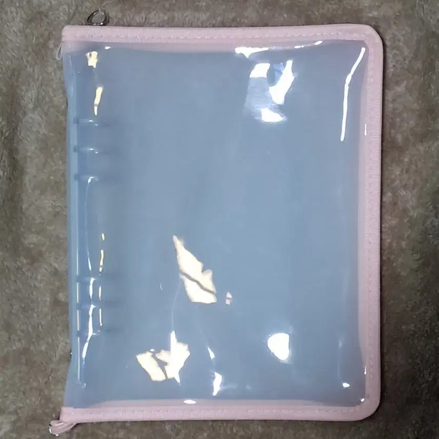 [BUNJANG] Generic 6-Ring Binder / (속지포함)A5 와이드 반투명 핑크 6공 지퍼바인더 포카&amp;프박 바인더