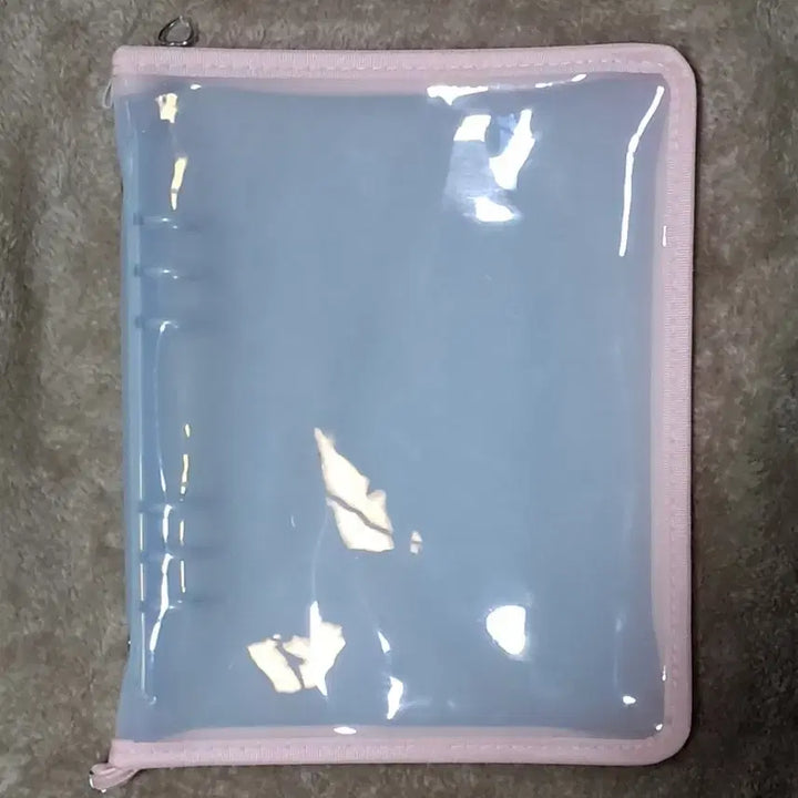 [BUNJANG] Generic 6-Ring Binder / (속지포함)A5 와이드 반투명 핑크 6공 지퍼바인더 포카&amp;프박 바인더