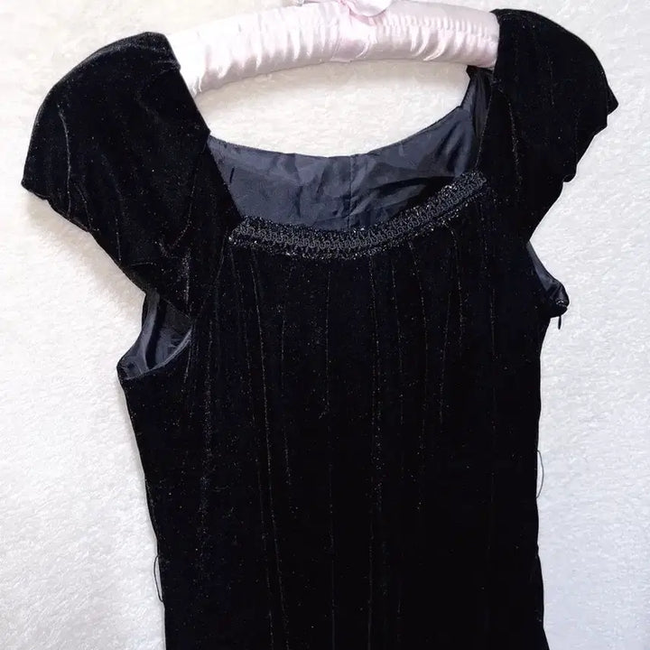 [BUNJANG] Romantic Gothic Velvet Black Dress / 로맨틱고딕 고스룩 벨벳 블랙 원피스 파티드레스 핀터 다크페어리 슈슈룬