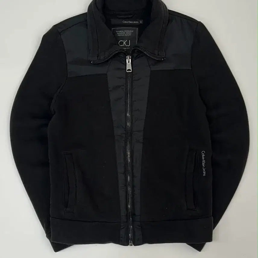 [BUNJANG] Calvin Klein Jeans Nylon Mix Zip-Up Jacket / [M] 캘빈클라인 진스 나일론 믹스 집업 자켓
