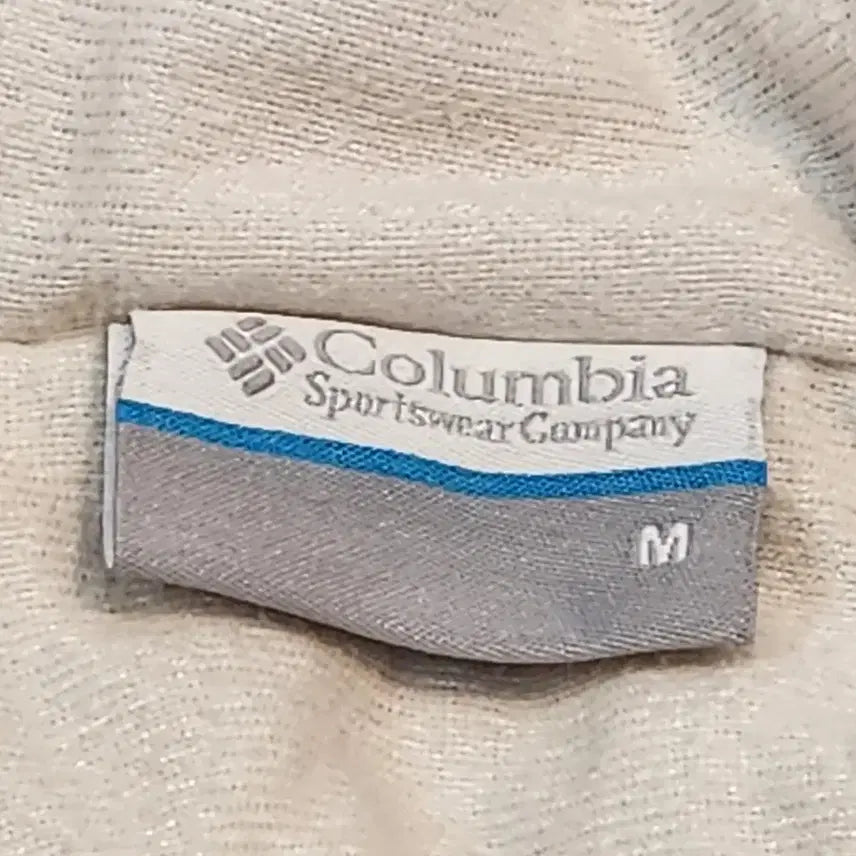 [BUNJANG] Columbia Fleece Hoodie Ivory / 컬럼비아 후드 뽀글이 플리스 아이보리