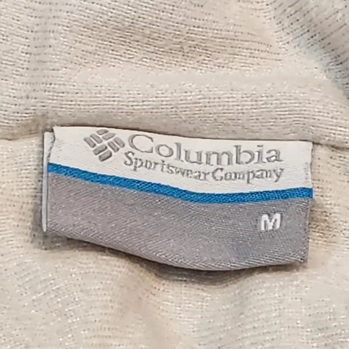 [BUNJANG] Columbia Fleece Hoodie Ivory / 컬럼비아 후드 뽀글이 플리스 아이보리