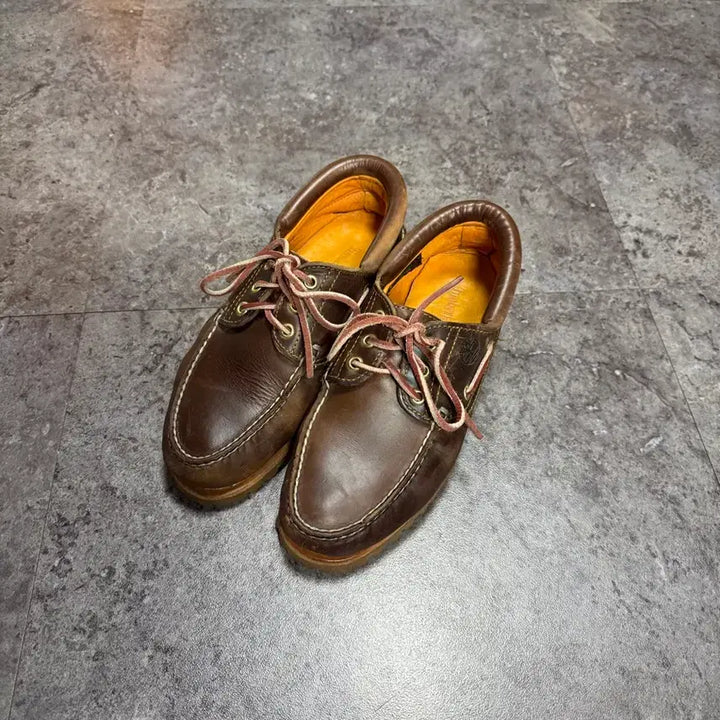[BUNJANG] Timberland 3-Eye Brown Shoes / 팀버랜드 3아이 브라운 260
