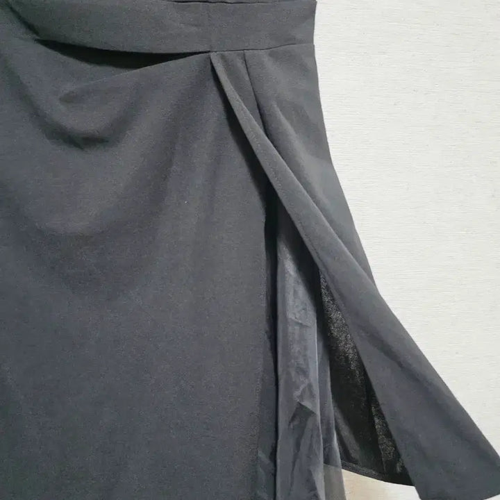 [BUNJANG] AX Black Sleeveless Layered Dress / AX 블랙 민소매 레이어드 원피스