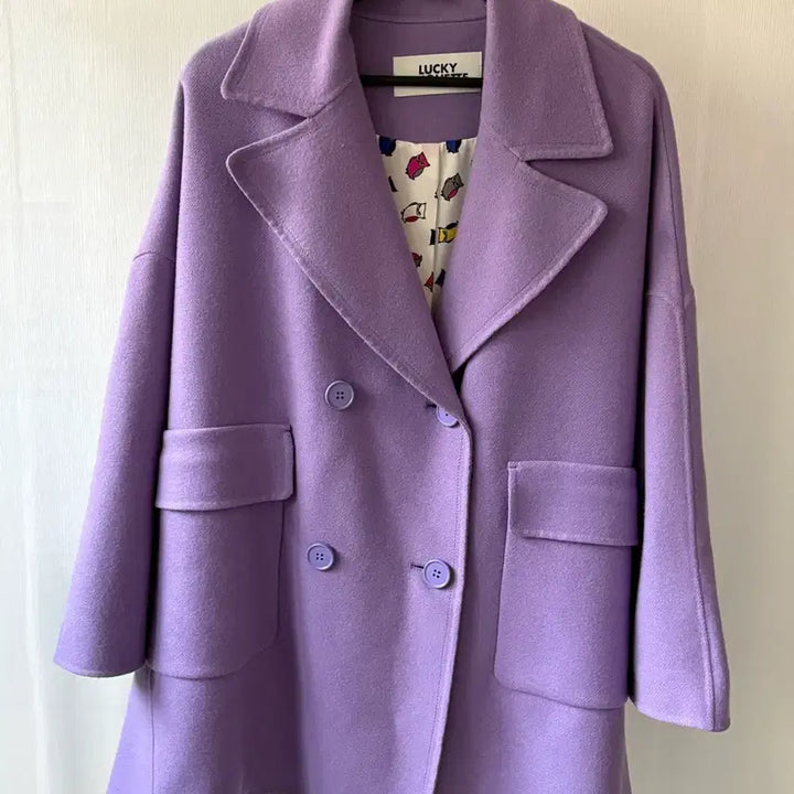[BUNJANG] Lucky Chouette Purple Coat / 럭키슈에뜨 토츠팝니다