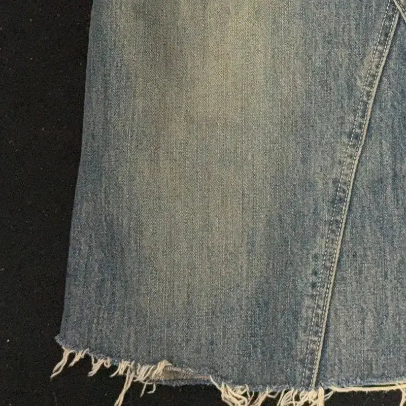 [BUNJANG] Vintage Japanese Double-Layered Denim Midi Skirt / 일본빈티지 더블레이더드 데님 미디 스커트M