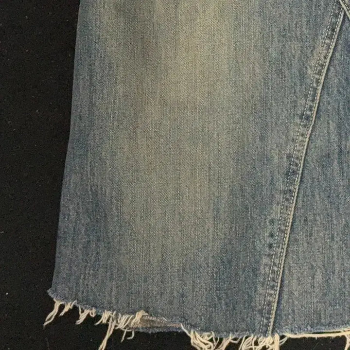 [BUNJANG] Vintage Japanese Double-Layered Denim Midi Skirt / 일본빈티지 더블레이더드 데님 미디 스커트M
