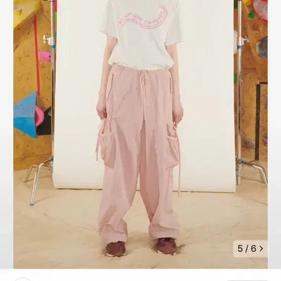 [BUNJANG] Kijun Parachute Pants / 기준 kijun parachute 바지 핑크