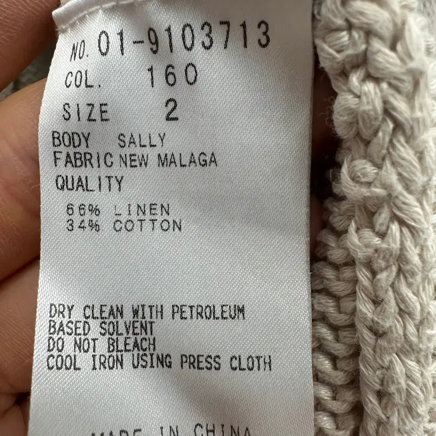 [BUNJANG] Theory Linen Knit Cardigan / 90 띠어리 여자 린넨 니트 가디건