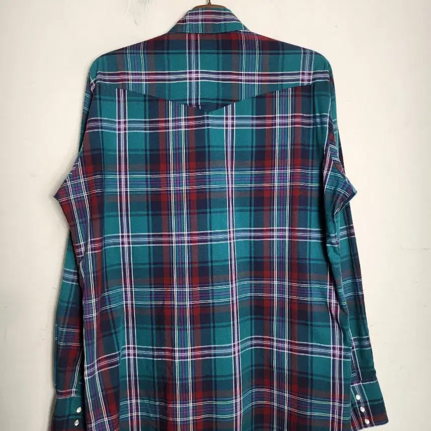 [BUNJANG] Wrangler Western Checkered Shirt / 랭글러 웨스턴 체크 셔츠