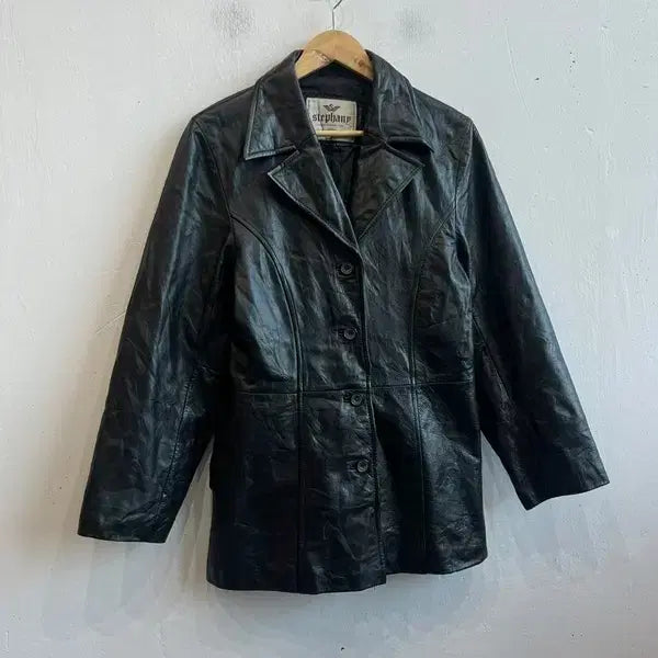 [BUNJANG] Stephand Leather Half Coat Women&
