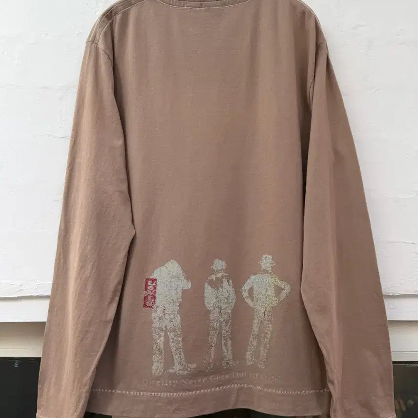 [BUNJANG] Levi's Type 1 Pigment Long Sleeve T-shirt / Levis type 1 리바이스 타입원 피그먼트 긴팔티 브라운 L