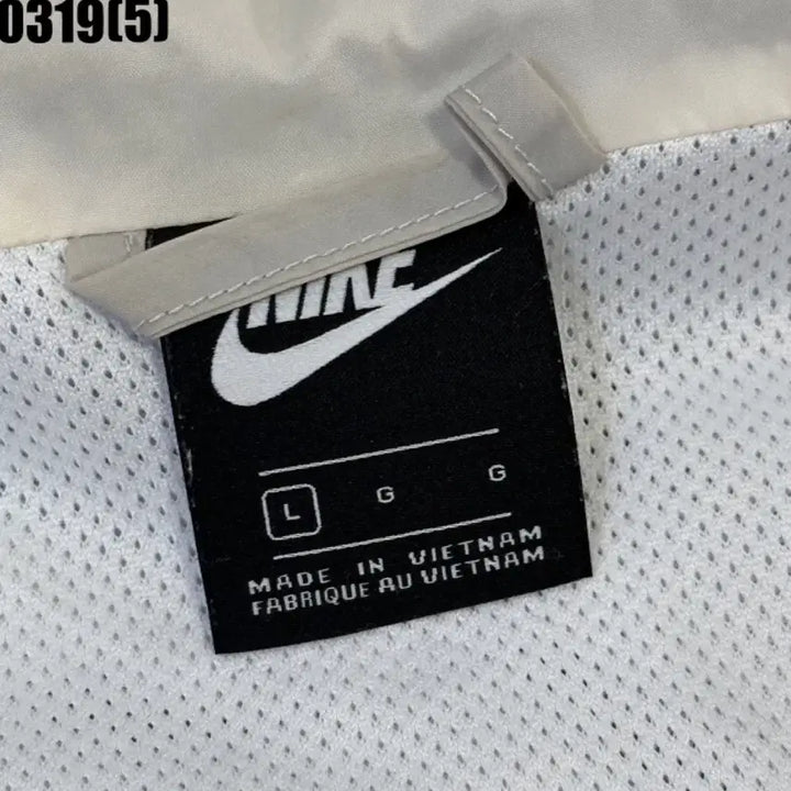 [BUNJANG] Nike Windbreaker Jacket White Black L / 나이키 바람막이 자켓 화이트 블랙l 0319
