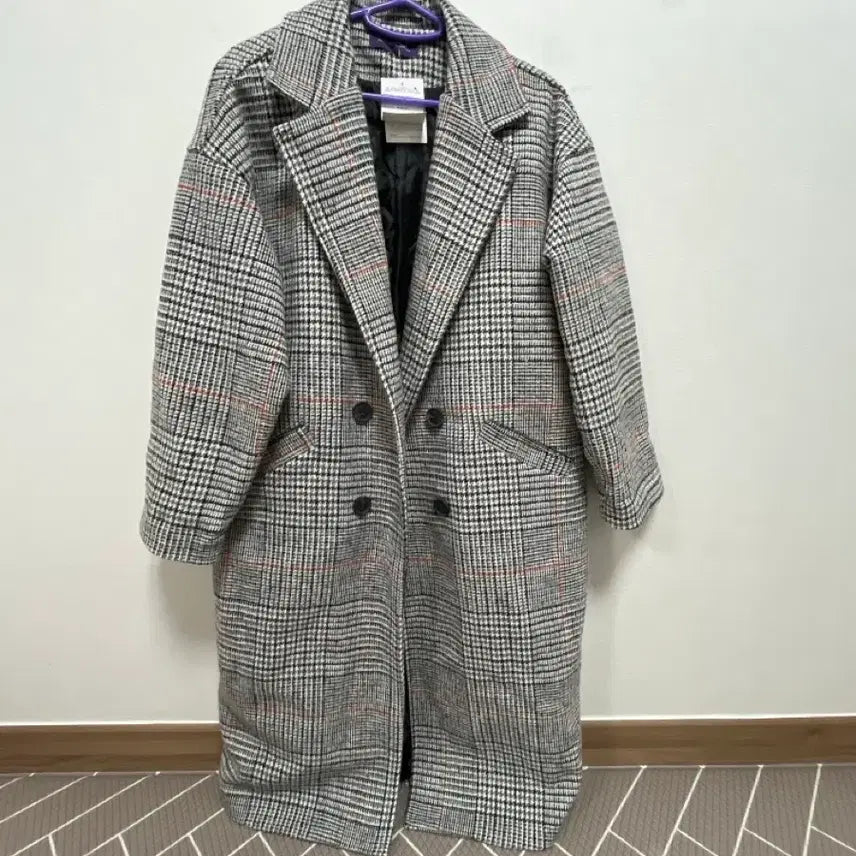 [BUNJANG] Double Breasted Checkered Jacket / 체크 더블 브레스트 자켓