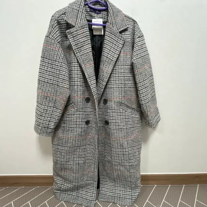 [BUNJANG] Double Breasted Checkered Jacket / 체크 더블 브레스트 자켓