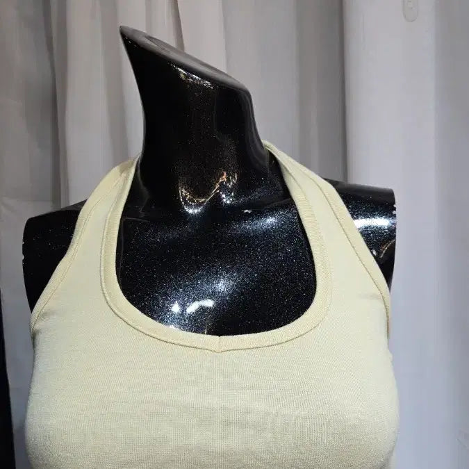 [BUNJANG] Halter Neck Top Tank / 홀드넥 연노랑 탑나시