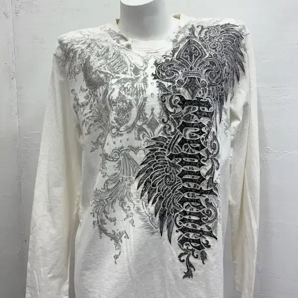 [BUNJANG] Y2K Crazy Print Long Sleeve XL / Y2K 미친 프린팅 롱슬리브 XL