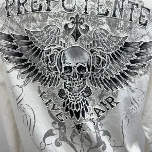 [BUNJANG] Y2K Crazy Print Long Sleeve XL / Y2K 미친 프린팅 롱슬리브 XL