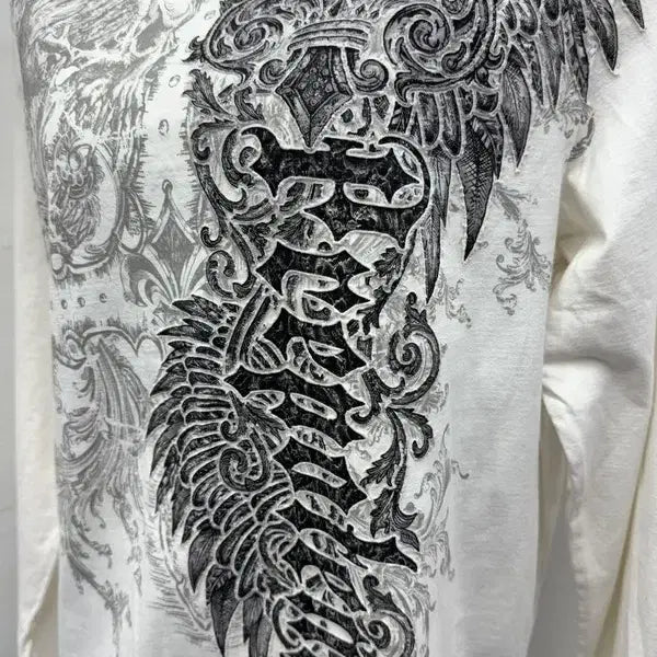 [BUNJANG] Y2K Crazy Print Long Sleeve XL / Y2K 미친 프린팅 롱슬리브 XL
