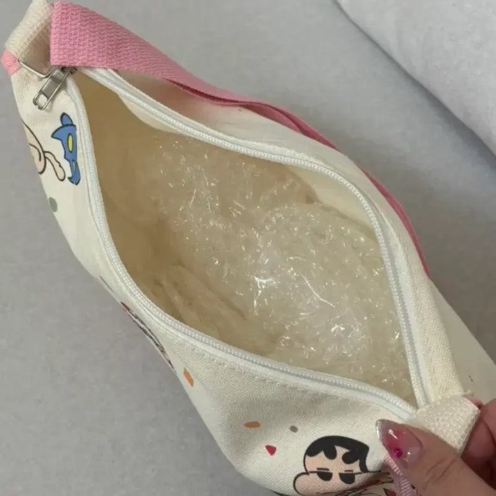 [BUNJANG] Crayon Shin-chan Canvas Crossbody Bag / 새상품 짱구 크로스백 숄더백 캔버스백