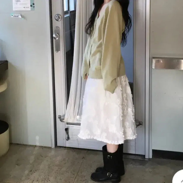[BUNJANG] Floral Midi Skirt / 스커트