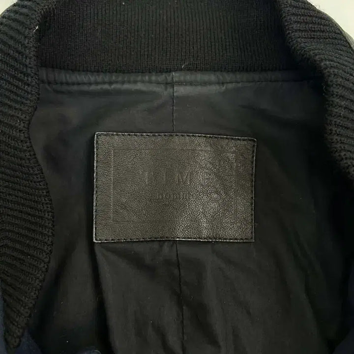 [BUNJANG] Time Homme Wool &amp; Leather Stadium Jacket / [95] 타임 옴므 양가죽 울 스타디움 바시티 슬리브 자켓