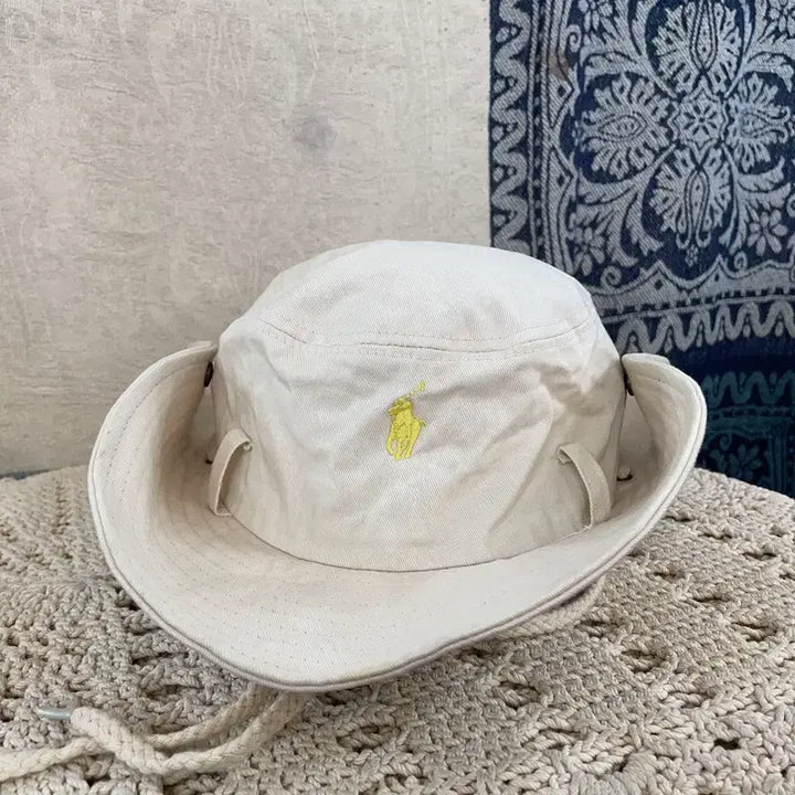 [BUNJANG] Polo Ralph Lauren Yellow Pony Safari Hat / [F] 폴로랄프로렌 옐로우포니 썬햇 사파리햇 모자