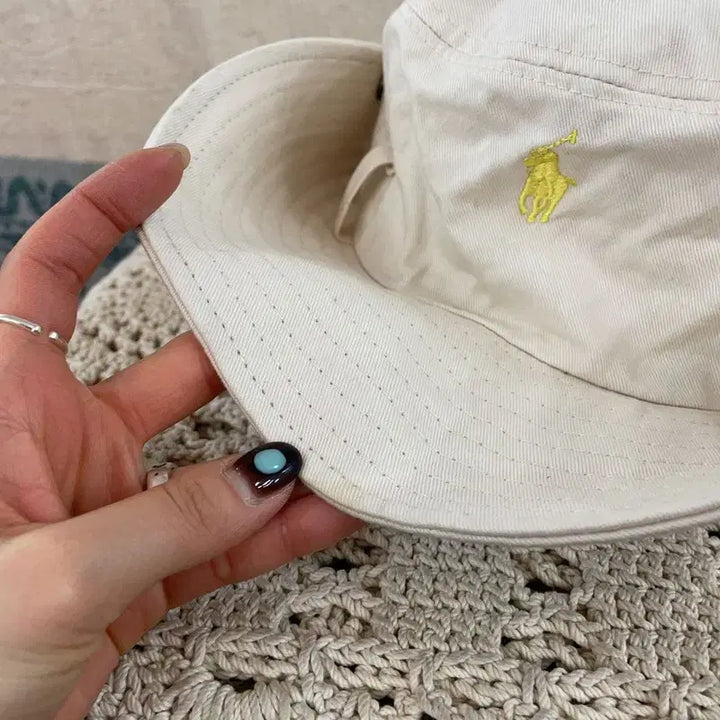 [BUNJANG] Polo Ralph Lauren Yellow Pony Safari Hat / [F] 폴로랄프로렌 옐로우포니 썬햇 사파리햇 모자