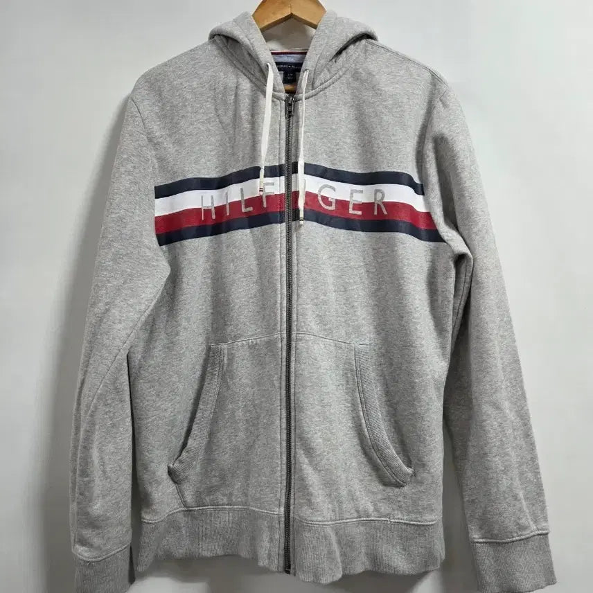[BUNJANG] Tommy Hilfiger Gray Hooded Zip-up L / 타미힐피거 그레이 후드집업 L