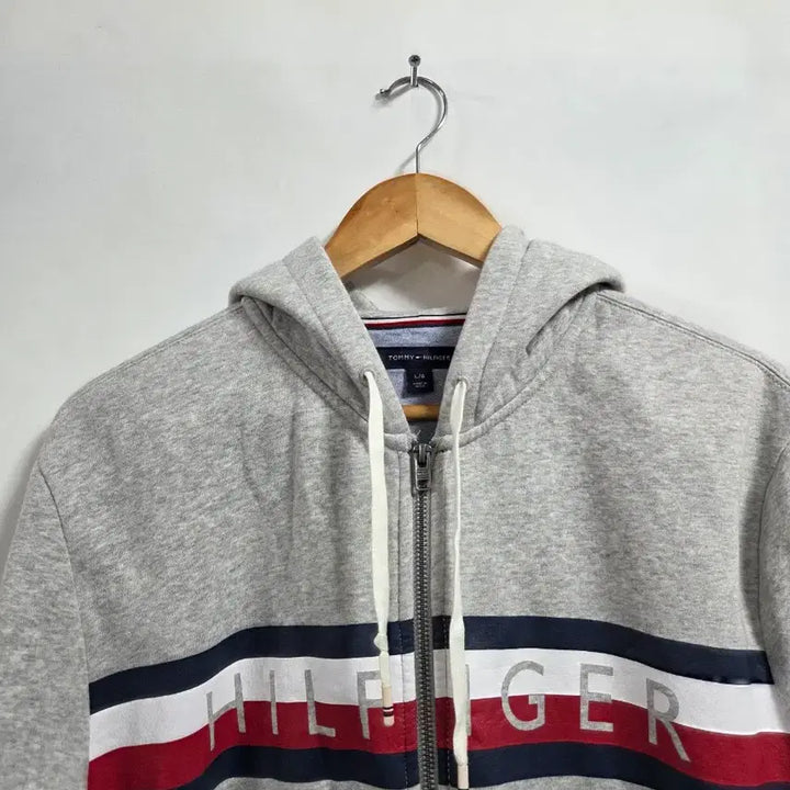 [BUNJANG] Tommy Hilfiger Gray Hooded Zip-up L / 타미힐피거 그레이 후드집업 L