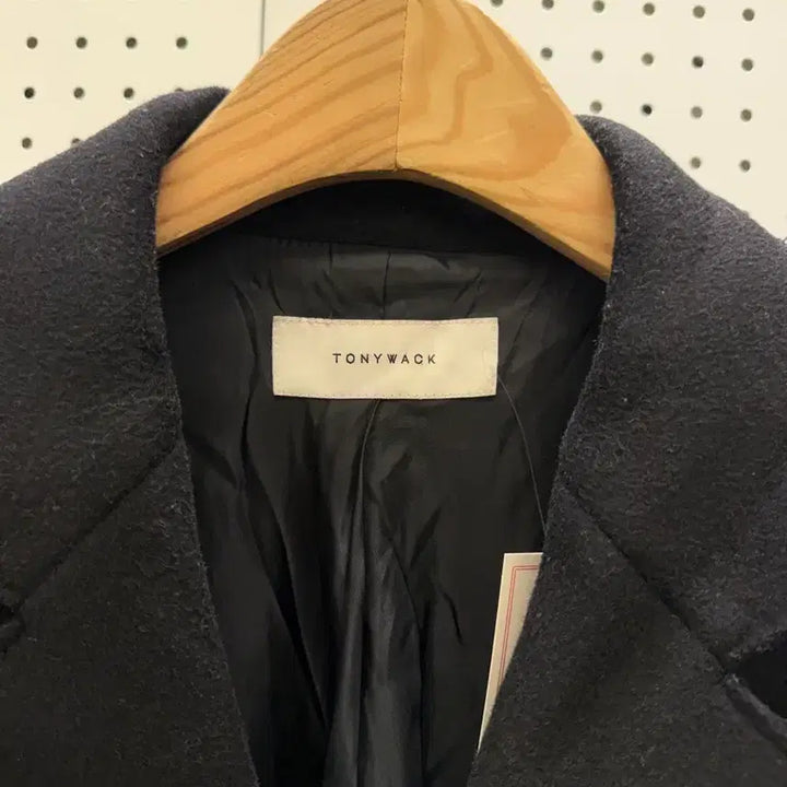 [BUNJANG] Toni Wek Wool Cashmere Single Coat - Black (U1141) / 토니웩 울 캐시미어 싱글 코트 블랙 U1141