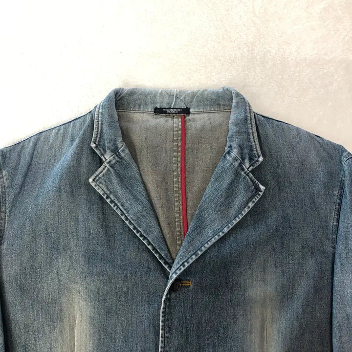 [BUNJANG] Tornado Mart Vintage Fading Coverall Denim Jacket / 토네이도 마트 빈티지 페이딩 커버올 데님 자켓