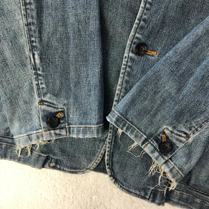 [BUNJANG] Tornado Mart Vintage Fading Coverall Denim Jacket / 토네이도 마트 빈티지 페이딩 커버올 데님 자켓