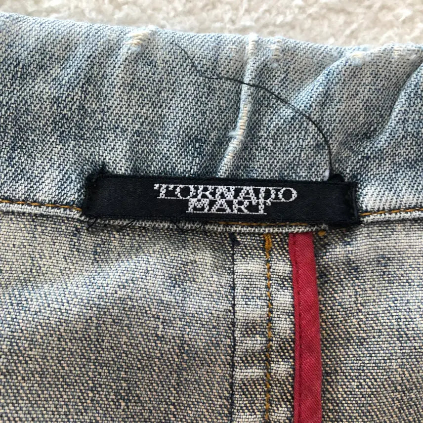 [BUNJANG] Tornado Mart Vintage Fading Coverall Denim Jacket / 토네이도 마트 빈티지 페이딩 커버올 데님 자켓