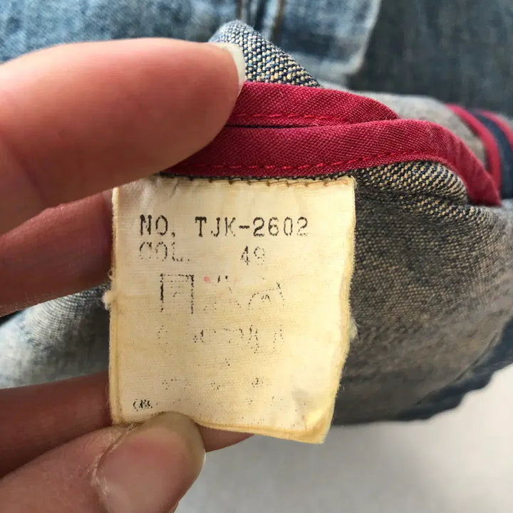 [BUNJANG] Tornado Mart Vintage Fading Coverall Denim Jacket / 토네이도 마트 빈티지 페이딩 커버올 데님 자켓