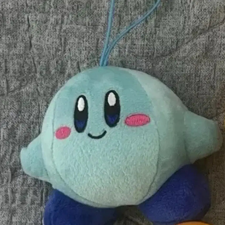 [BUNJANG] Kirby Blue Plush Keychain / 파란 별의 커비 블루 인형키링 닌텐도스토어 슬리피 피규어 가챠