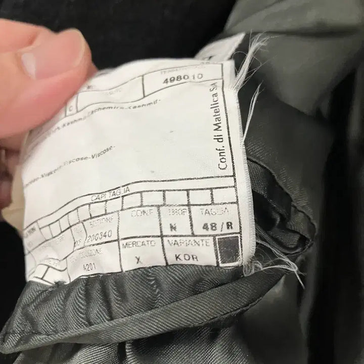 [BUNJANG] Armani Collezioni Charcoal Coat / 알마니 꼴레지오니 코트