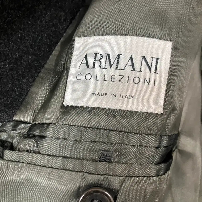 [BUNJANG] Armani Collezioni Charcoal Coat / 알마니 꼴레지오니 코트