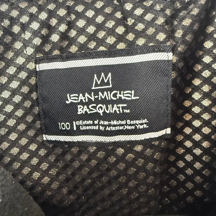 [BUNJANG] Jean-Michel Basquiat Fleece Zip-Up Jacket Black / 100) 장미쉘바스키아 양털 플리스 집업 자켓 블랙