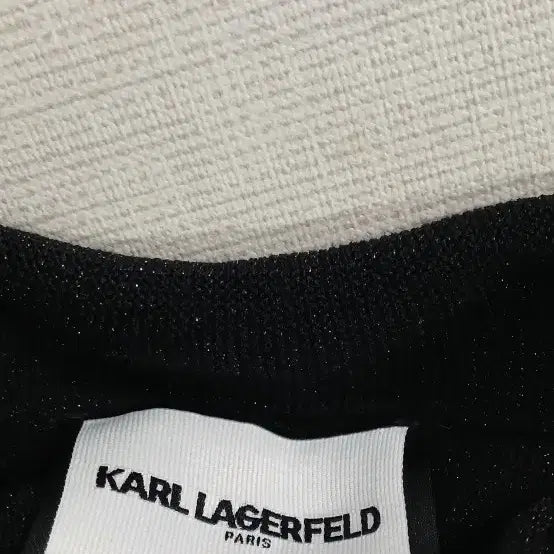 [BUNJANG] Karl Lagerfeld Black Knit Loose Fit Pullover / 칼 라거펠트 블랙 니트 루즈핏 풀오버