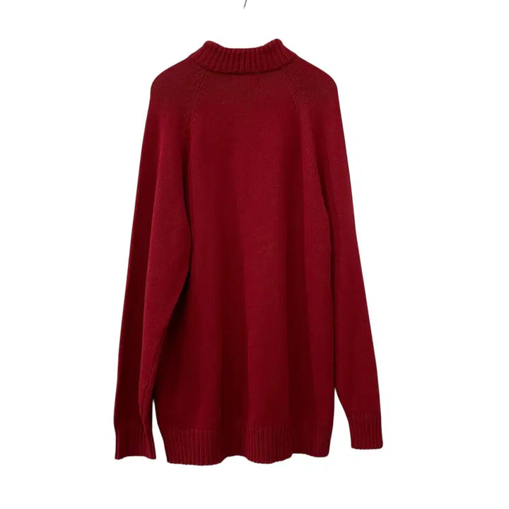 [BUNJANG] Tommy Hilfiger Big Logo Knit Half-Zip (XL) / 330. 타미 빅로고 니트 반집업(XL)