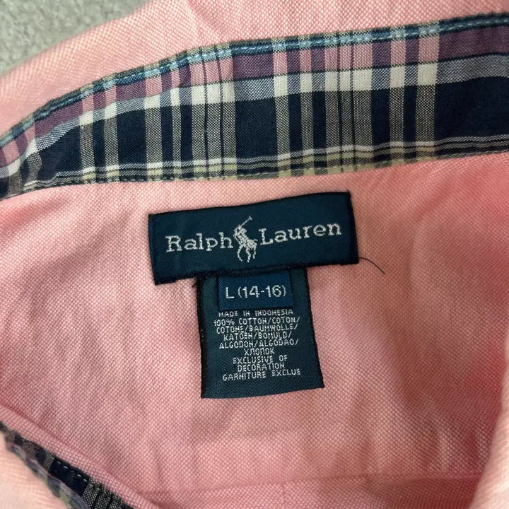 [BUNJANG] Polo Ralph Lauren Pink Pony Shirt (Size S) / 폴로 랄프로렌 핑크 포니 셔츠 남방S
