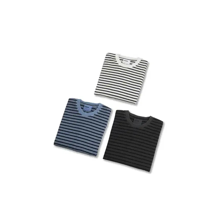 [BUNJANG] LOGAN Pigment Striped Long Sleeve T-shirt / LOGAN 단가라 피그먼트 긴팔티