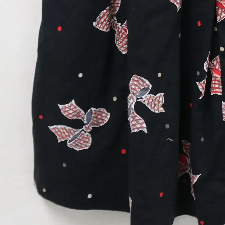 [BUNJANG] Vintage Ribbon Pattern Midi Skirt / 리본 패턴 미디 스커트