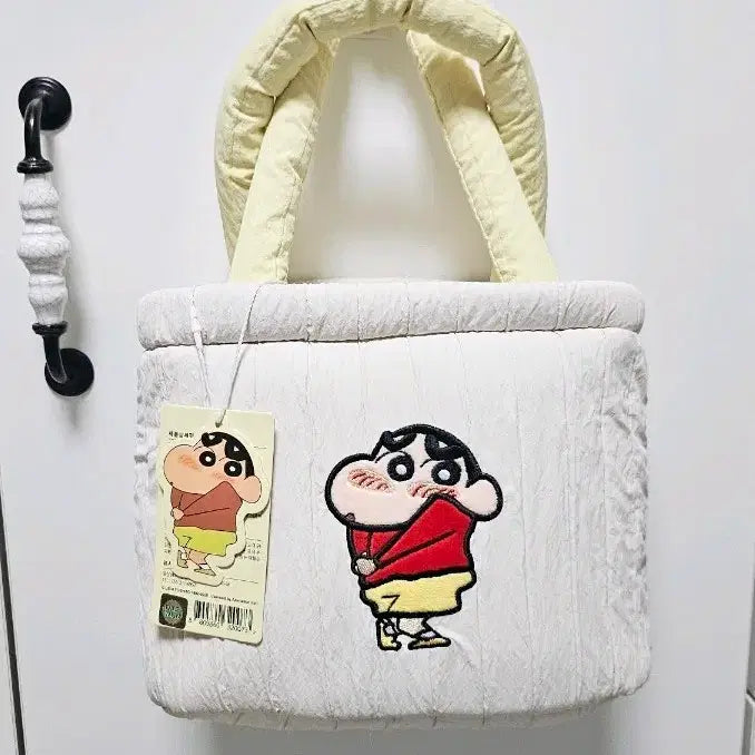 [BUNJANG] Crayon Shin-chan Two-Tone Mini Tote Bag / 짱구 정품 미니 토트백 투톤컬러 골프숄더백