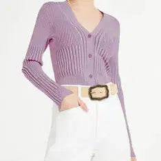 [BUNJANG] Claudie Pierlot Ribbed Knit Cardigan / 끌로디피에로 골지 니트 가디건